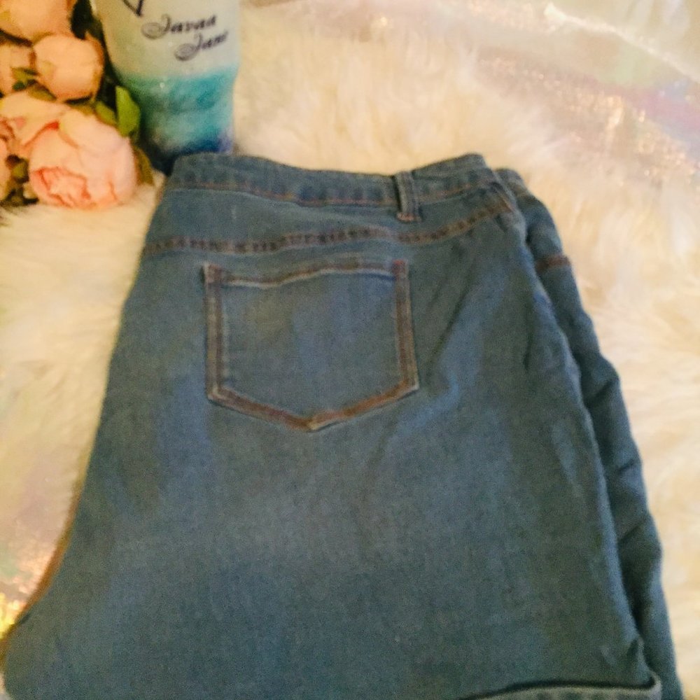 Faded Glory Baby Blue Stretch Shorts 20w